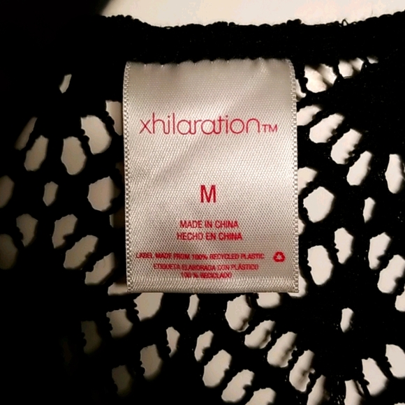 Black Swimsuit Romper Cover-Up - Picture 3 of 3